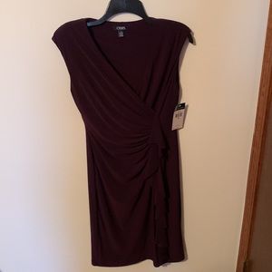 Chaps Dark Purple Dress